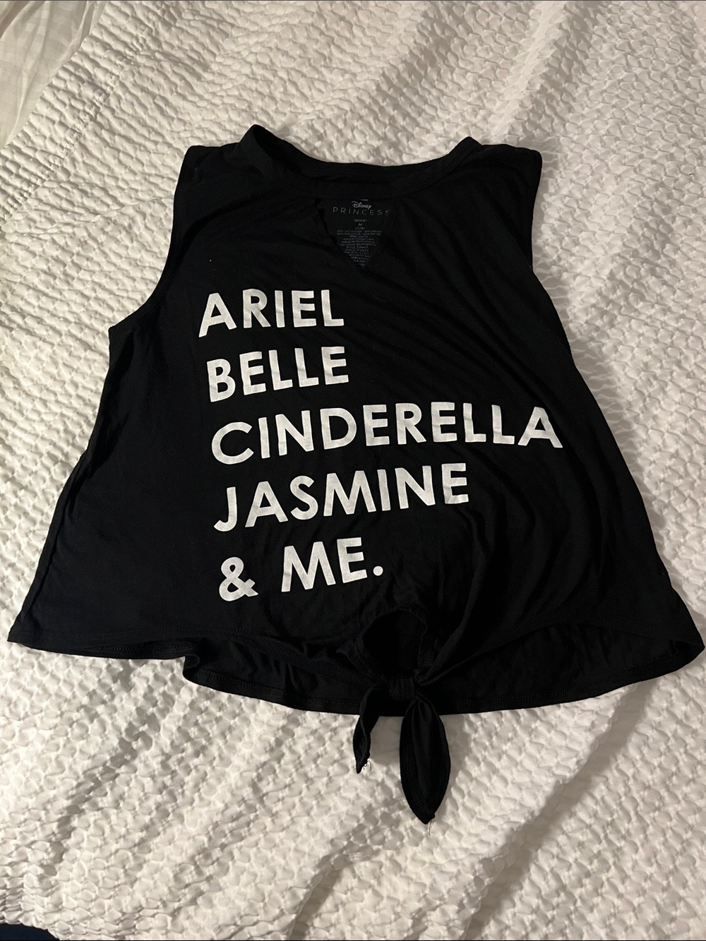 Disney Princesses Black Tank Top